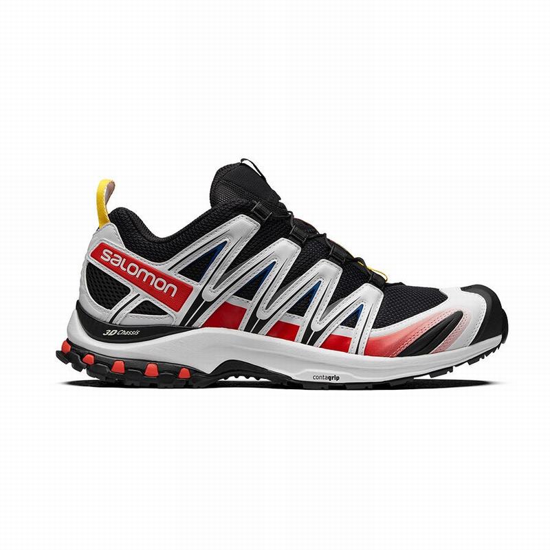 SALOMON XA PRO 3D RACING Philippines - Men's Trail Running Shoes - Black/White | 276153-DZC